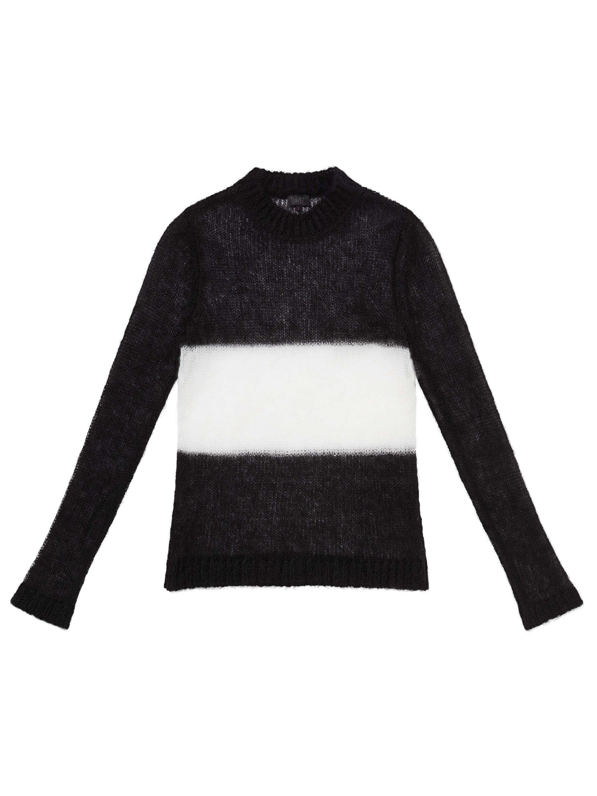 FIRESTARTER MOHAIR JUMPER (BLACK/WHITE)