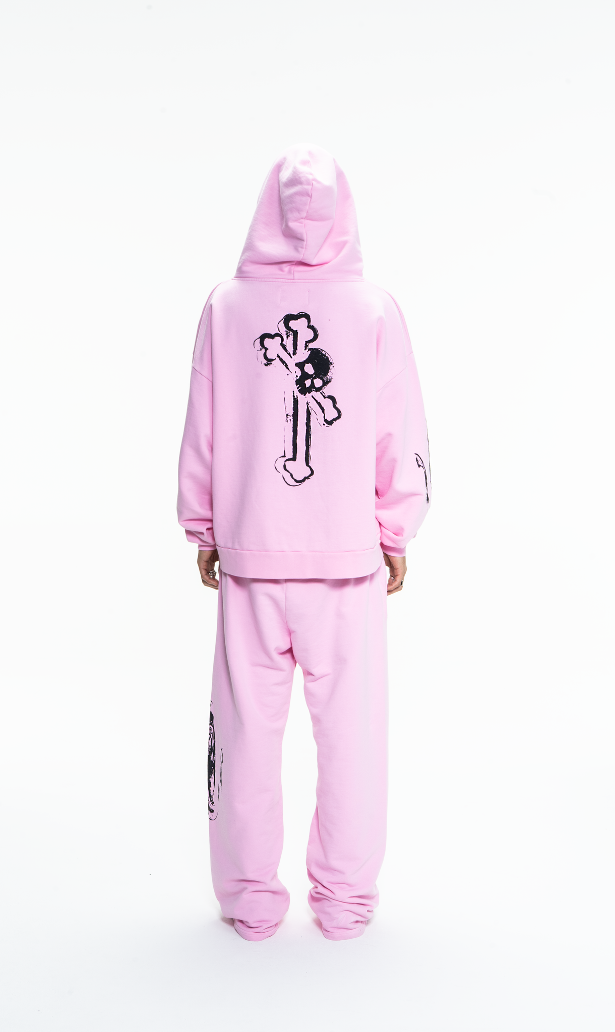 GOTH RUNNER TRACKSUIT HOODIE- CANDY PINK