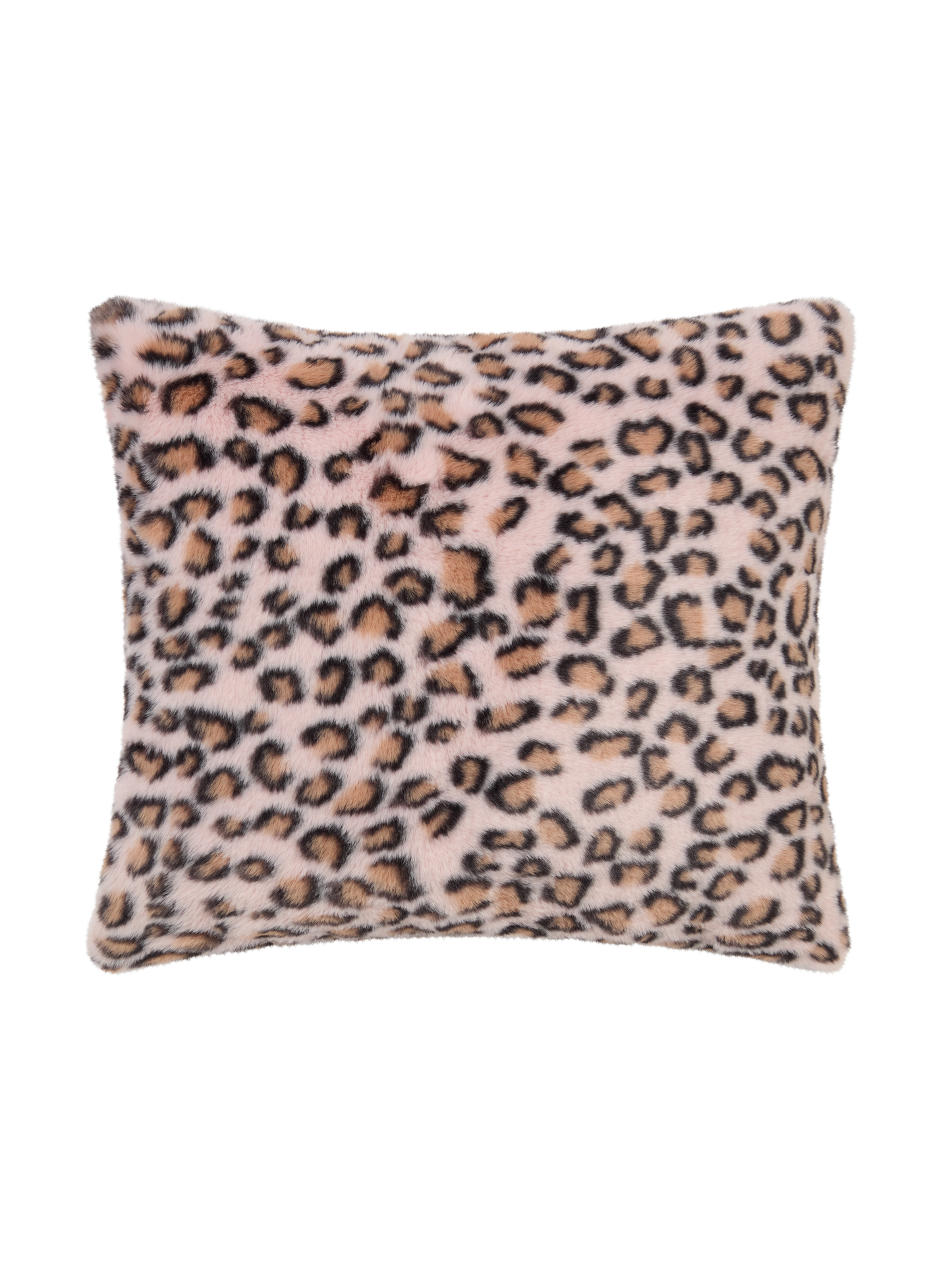 VOODOO PINK LEOPARD FUR CUSHION