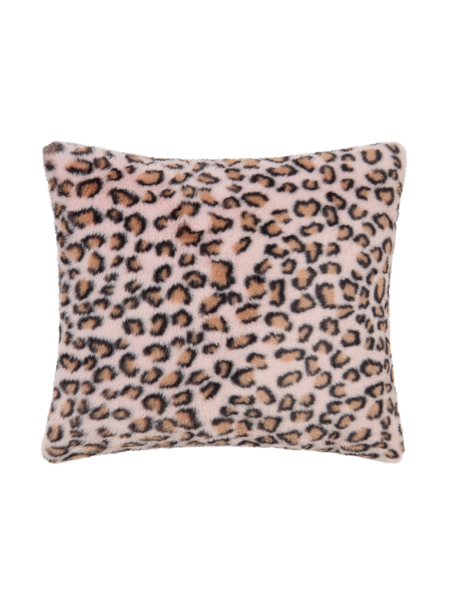 VOODOO PINK LEOPARD FUR CUSHION