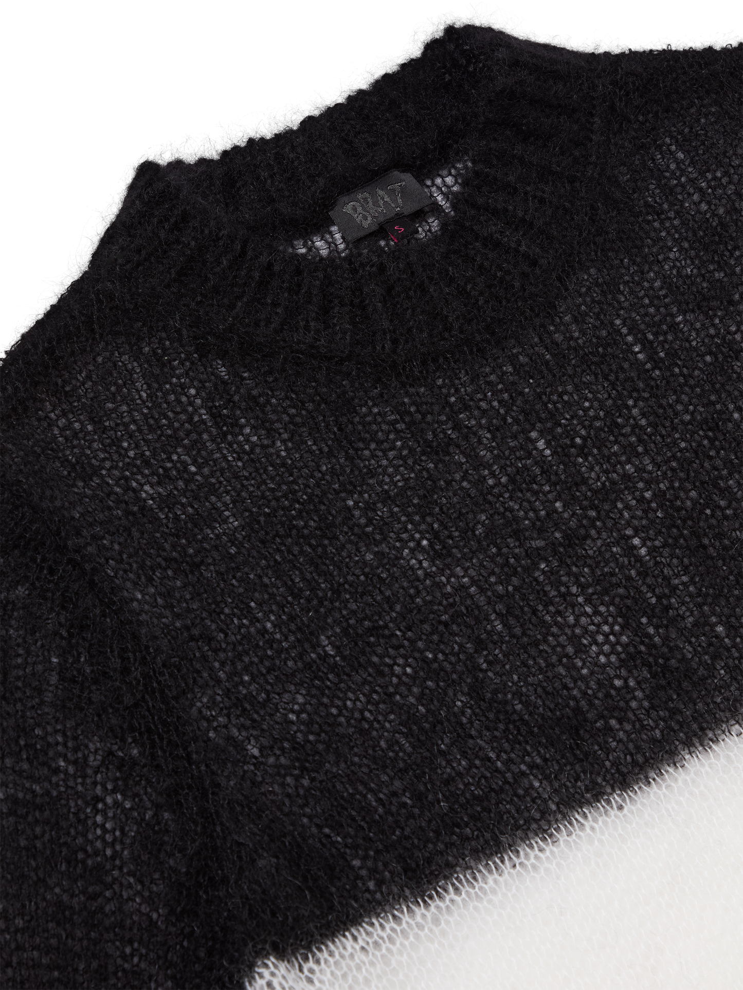 FIRESTARTER MOHAIR JUMPER (BLACK/WHITE)