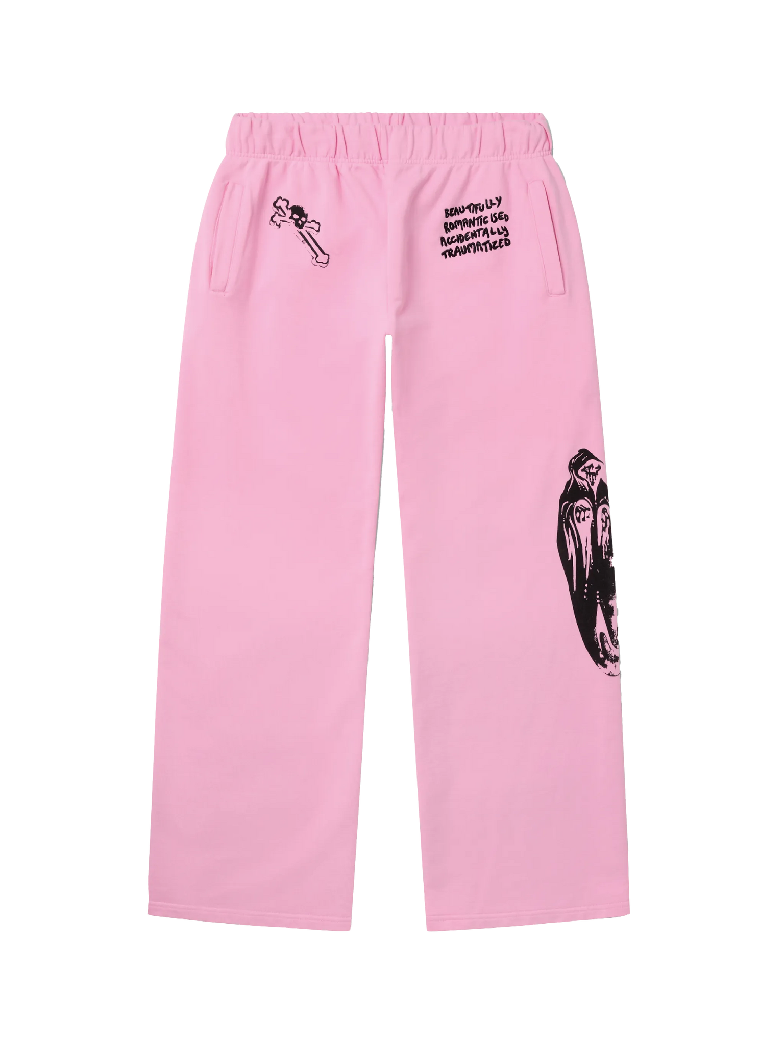 GOTH RUNNER TRACKSUIT BOTTOMS- CANDY PINK
