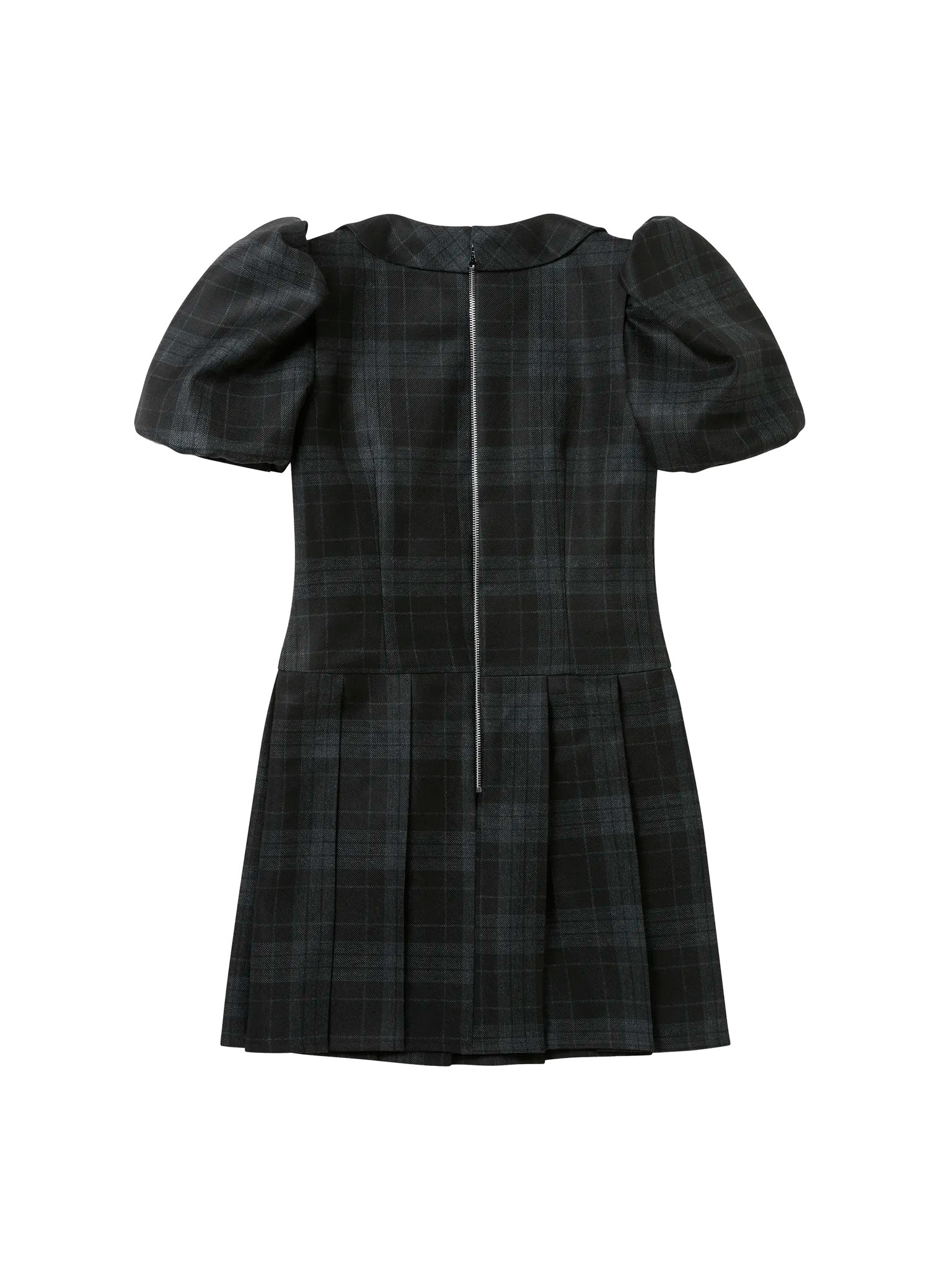 FOUR-PLAY STUDDED TARTAN DRESS - BLACK