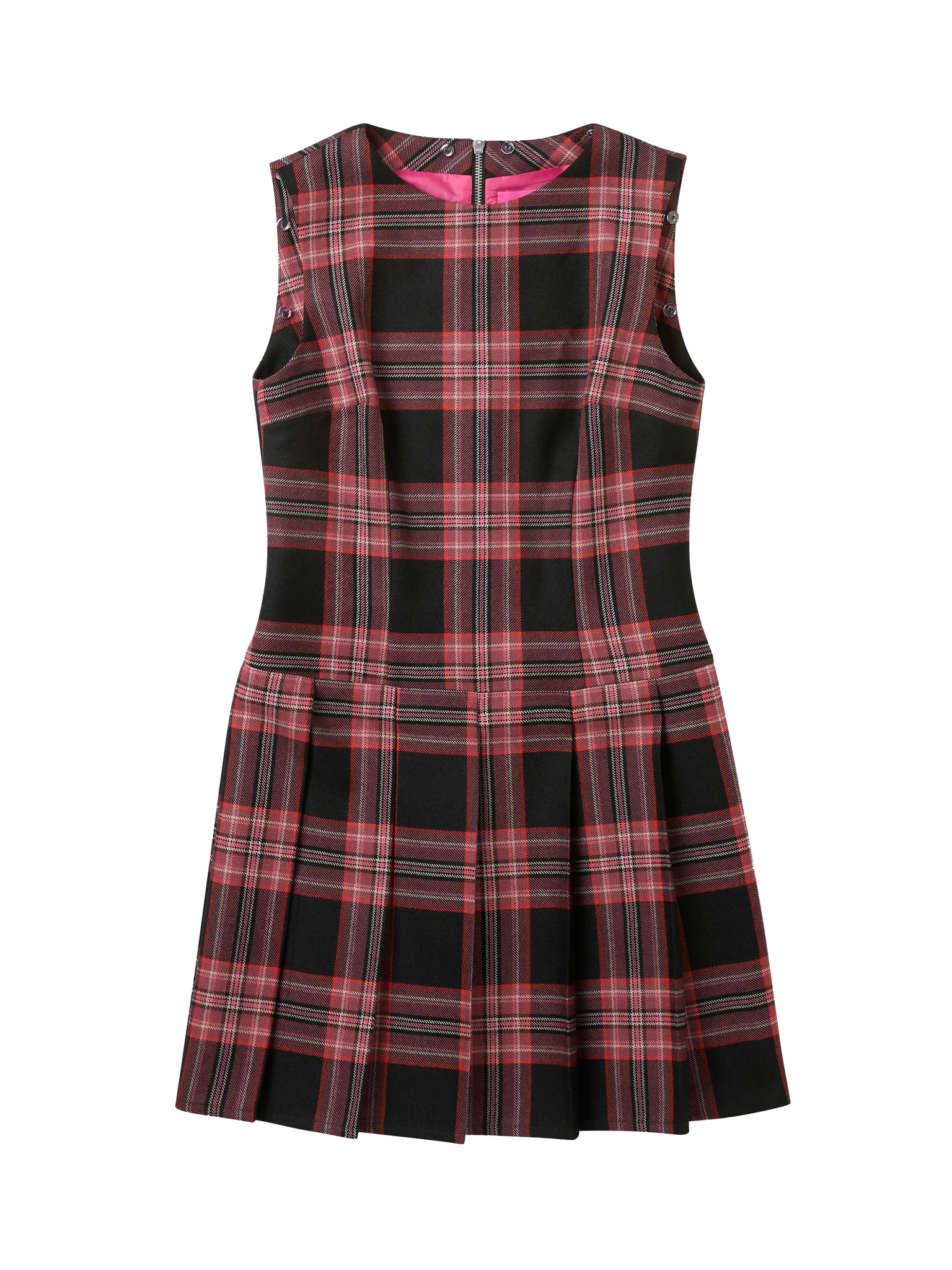 FOUR-PLAY STUDDED TARTAN DRESS - PINK