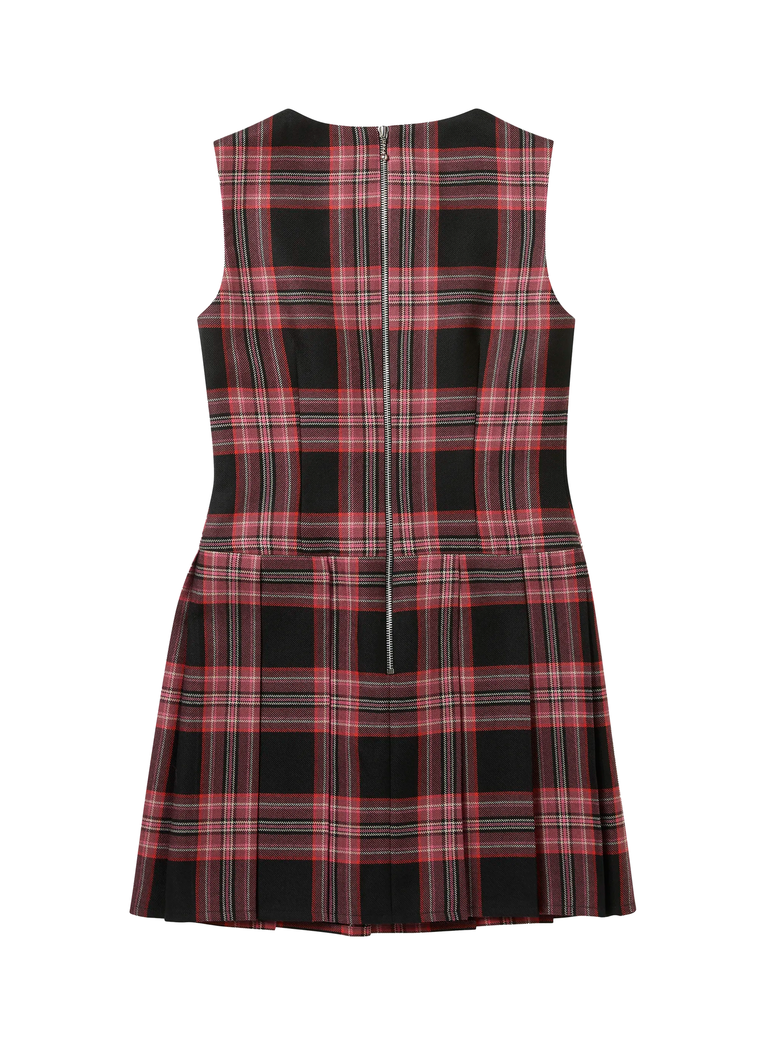 FOUR-PLAY STUDDED TARTAN DRESS - PINK
