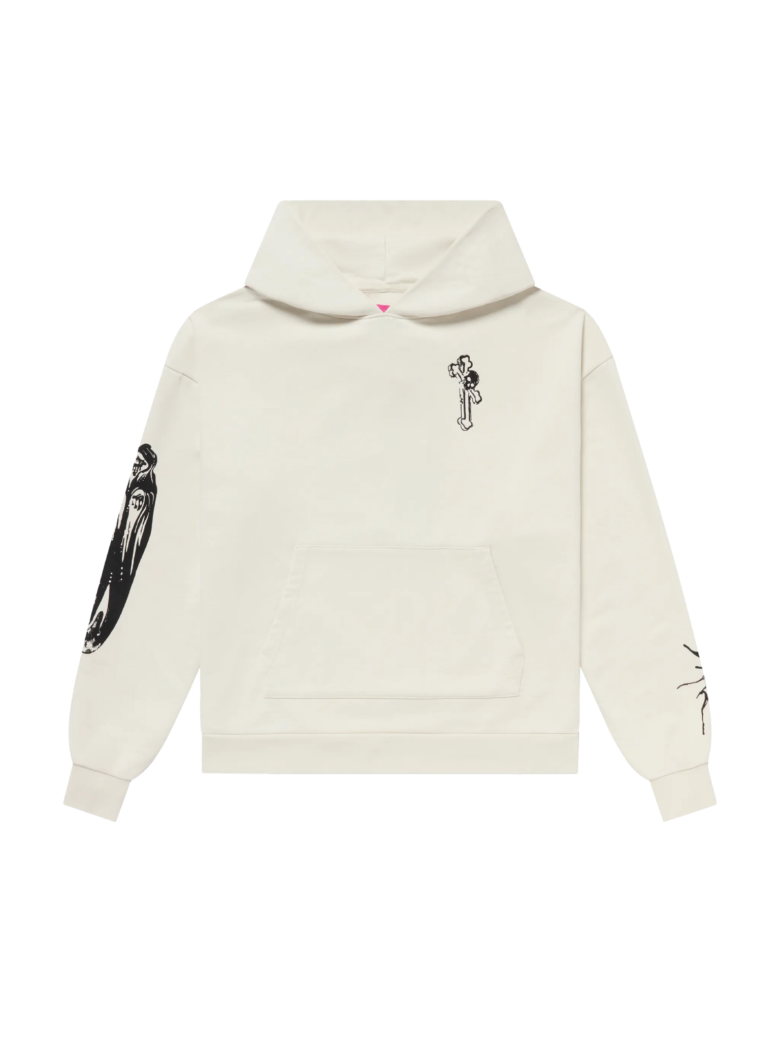 GOTH RUNNER TRACKSUIT HOODIE- BONE WHITE