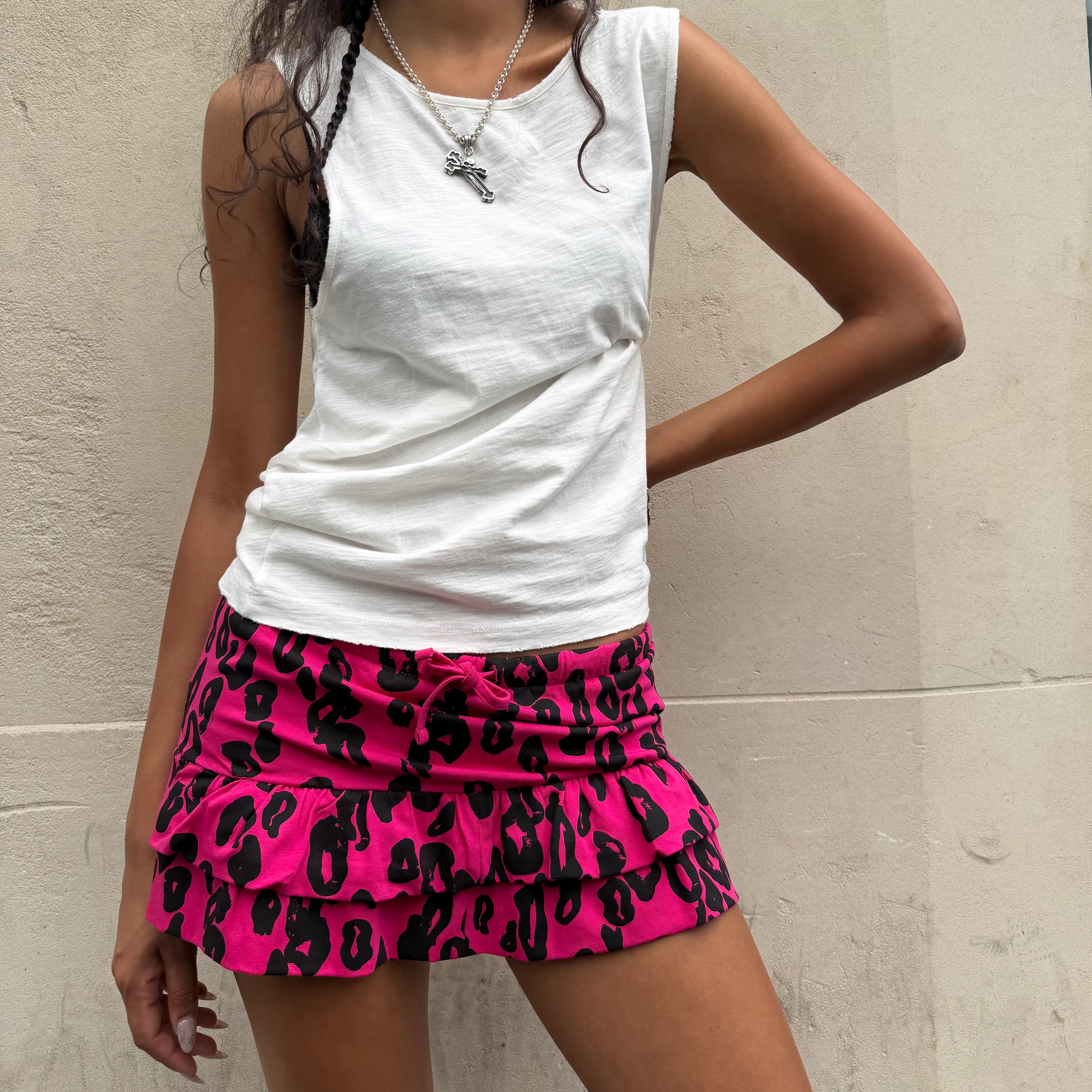 NEO-SHIRLEY LEOPARD PRINT SKORT – BRAT